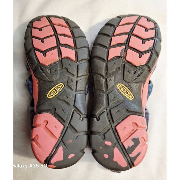 KEEN Kids Seacamp II CNX Waterproof Sport Sandals Size 1 Navy Coral Hiking Water - Picture 5 of 6